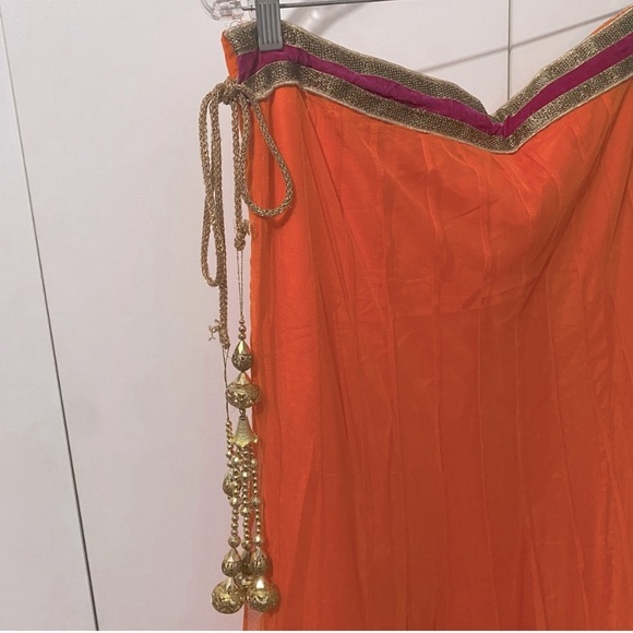 Pink and orange Lehenga - Picture 4 of 11